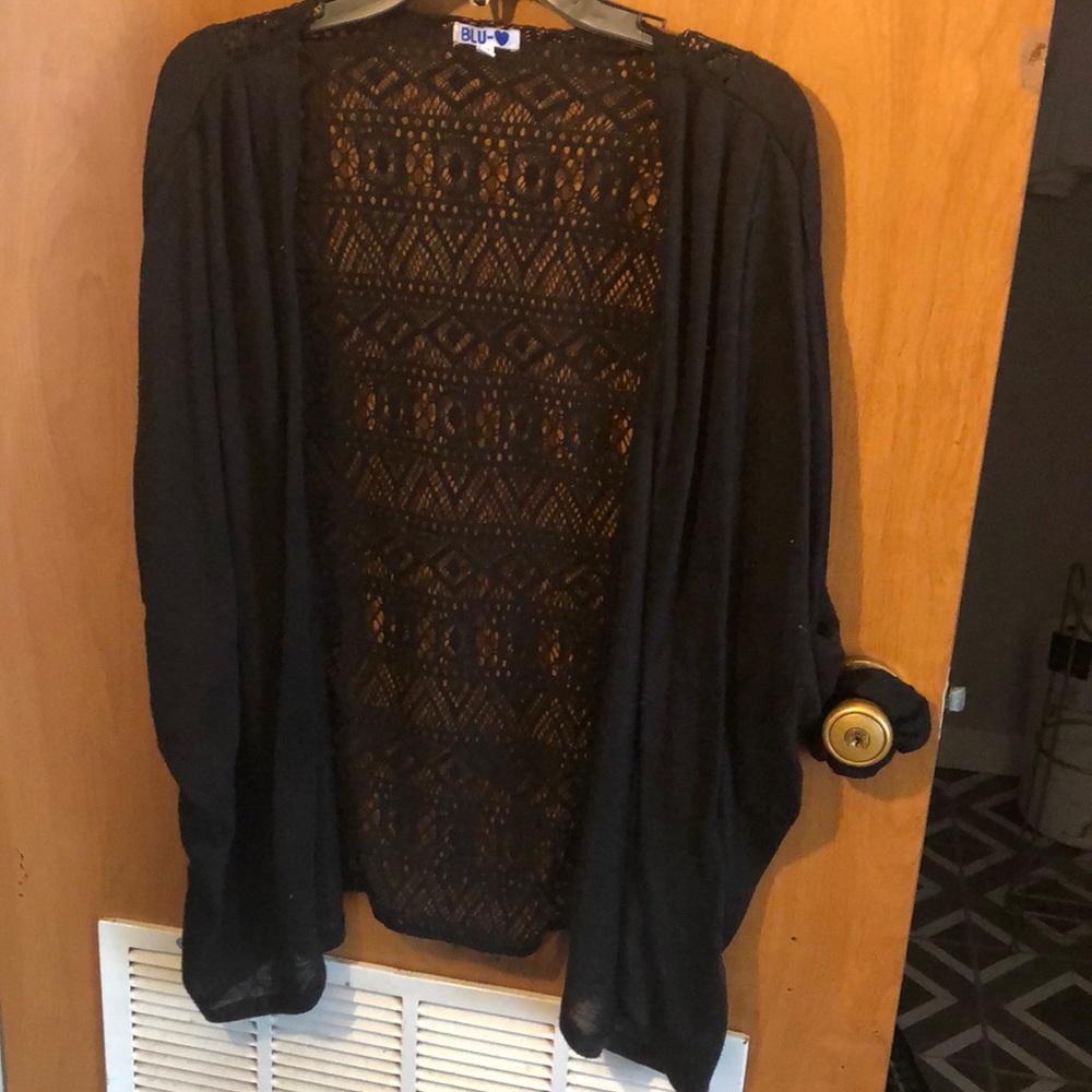 Black cardigan
